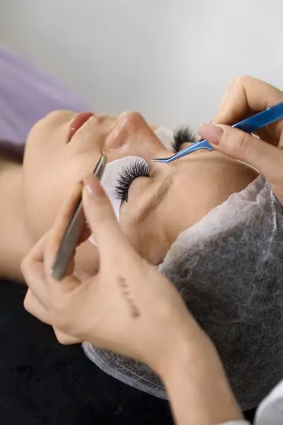 Professional eyelash extensions service - individual lash application by certified technicians